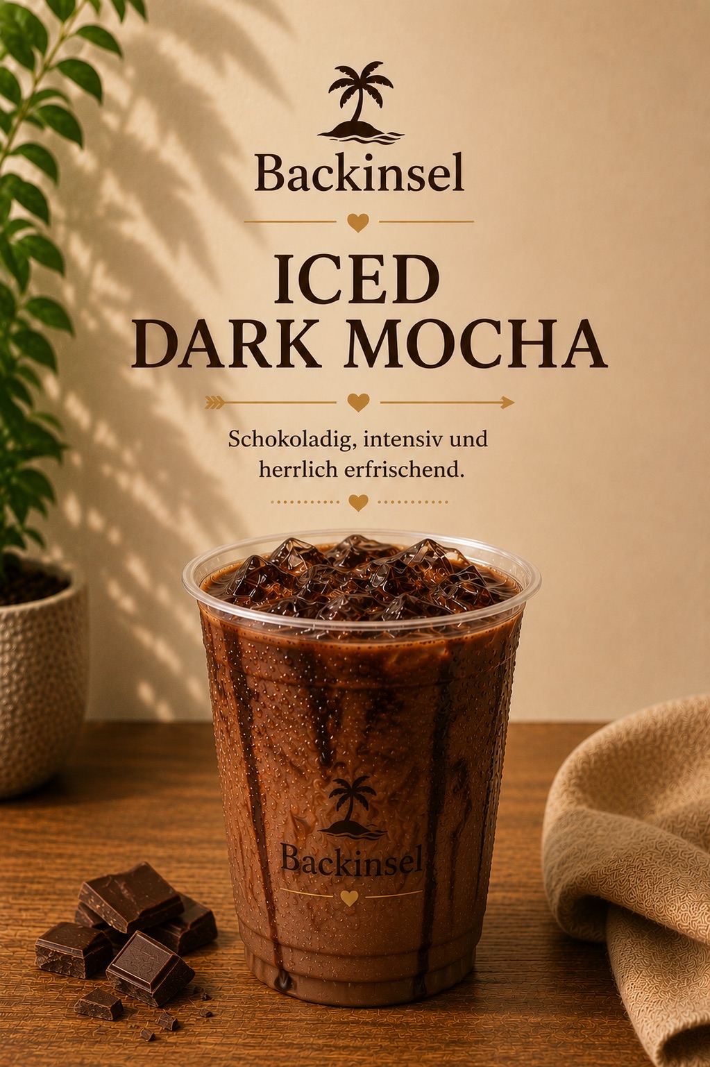 Iced Dark Mocha — schokoladig, intensiv und erfrischend