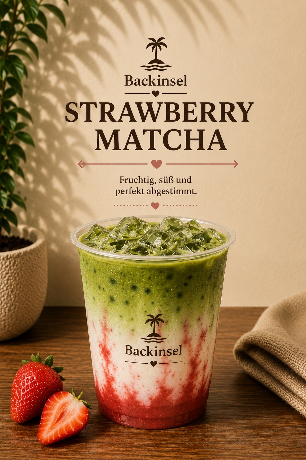 Strawberry Matcha — fruchtig, süß und perfekt abgestimmt