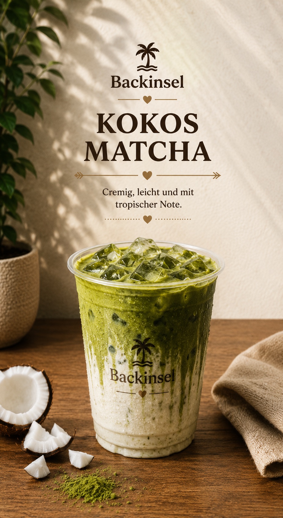 Kokos Matcha — cremig, leicht und mit tropischer Note